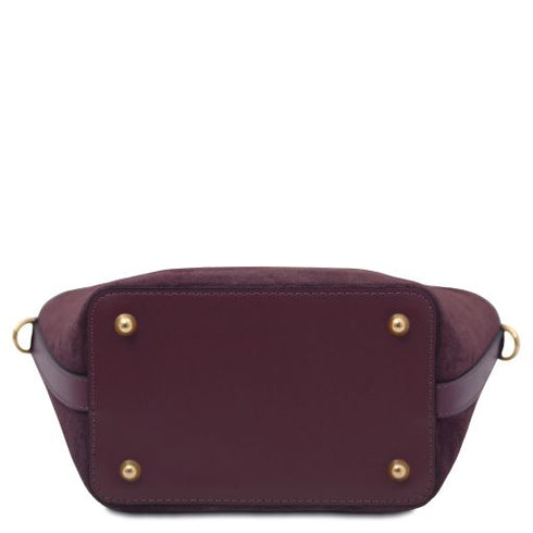 Glacette - Suede leather bucket bag